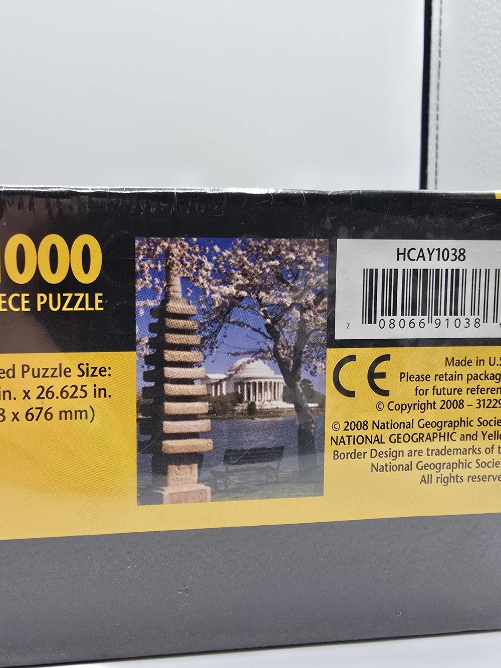 National Geographic Jefferson Memorial DC 1000 Pc Puzzle Sealed 2008